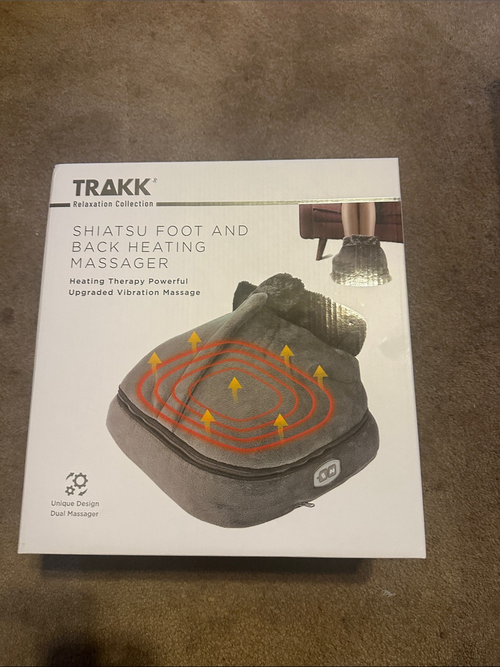 Shiatsu Foot and back heating Massager